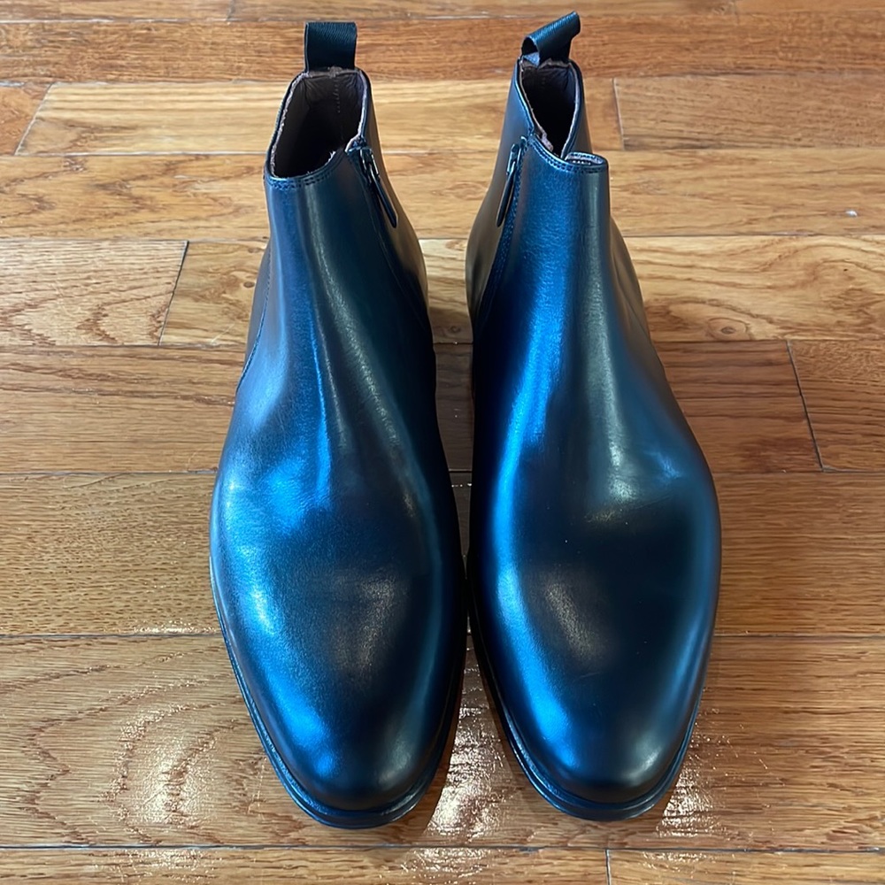 Flecs Italia for Arthur Knight black leather chelsea boot